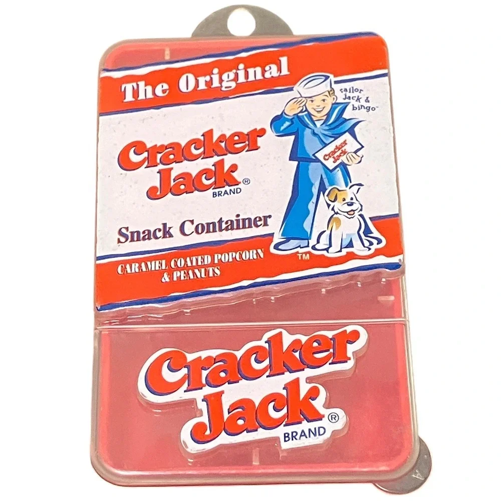 Cracker Jack Snack Container OS Red Excellent Retro Sailor Jack Bingo
